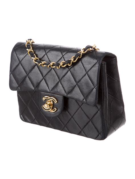 chanel vintage mini square flap bag|More.